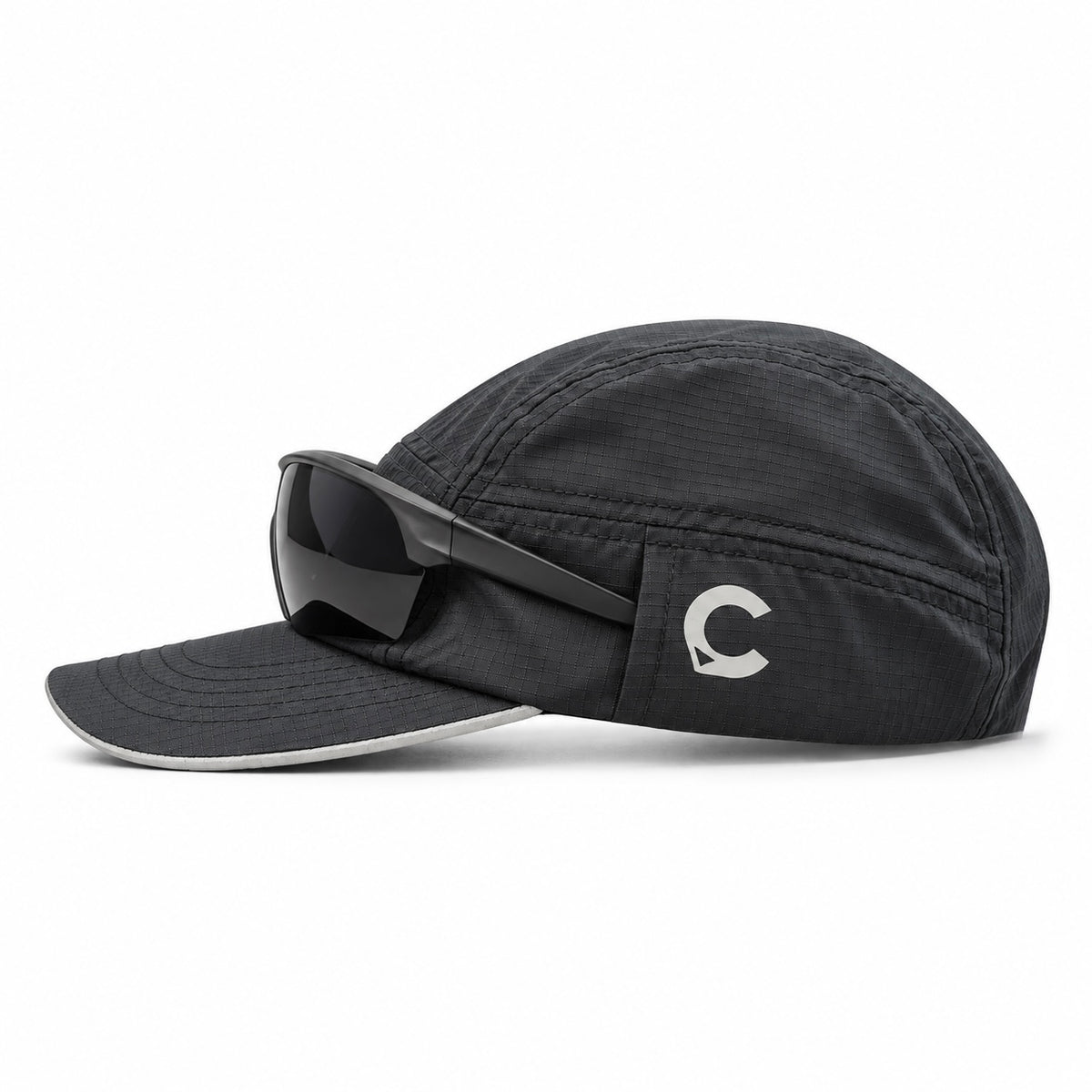Capstify AeroRun (Squall) 7 Panel Cap - Onyx Black