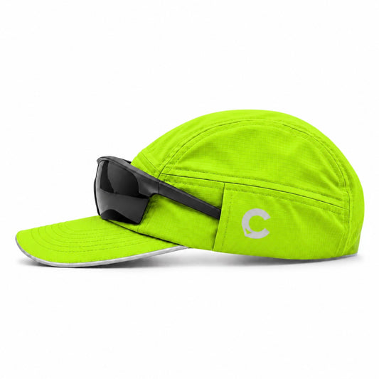 Capstify AeroRun (Squall) 7 Panel Cap - Volt Green