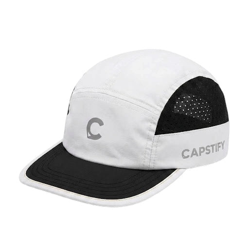 Capstify AeroRun (Gust) 5-Panel Cap — Arctic White