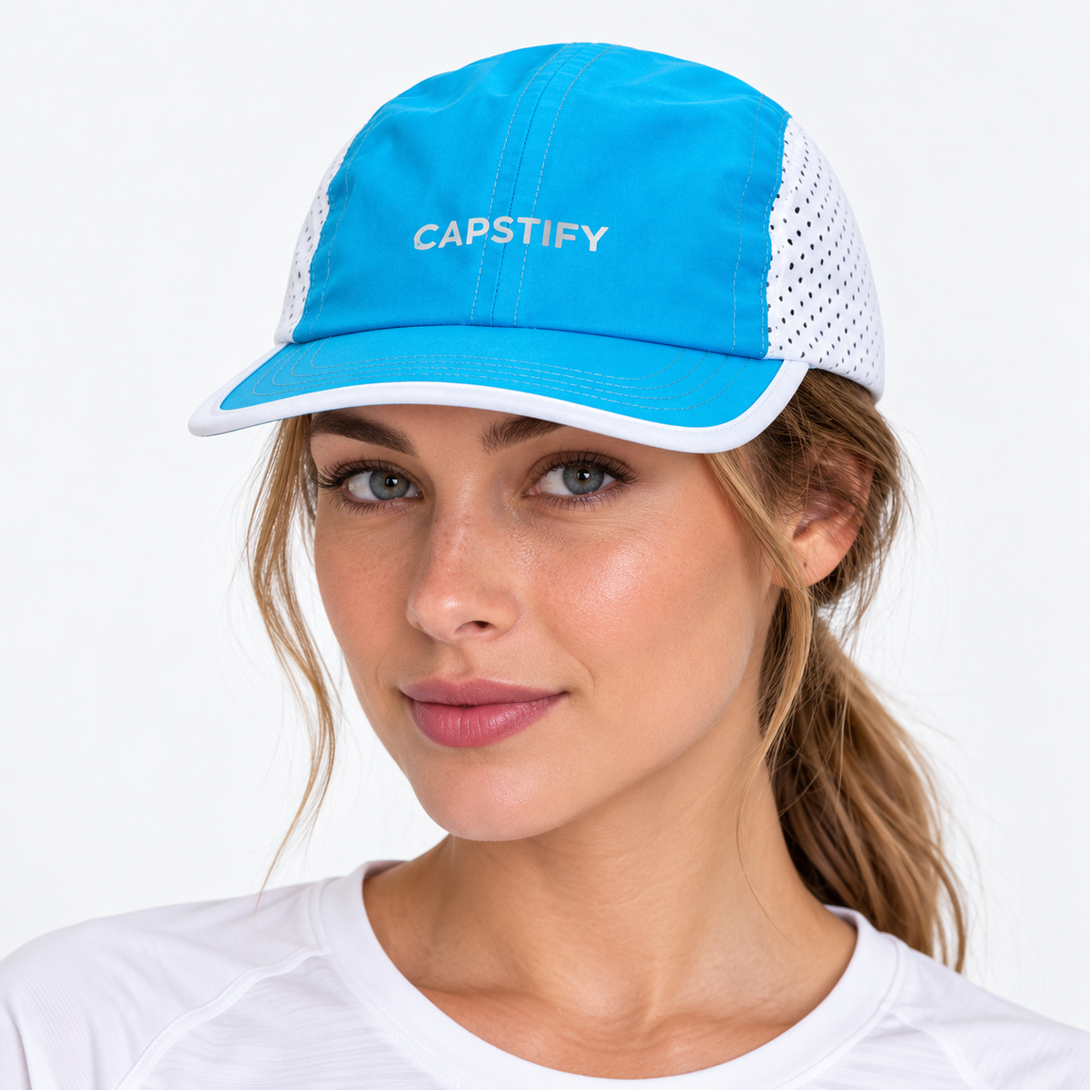 Capstify AeroRun (Zephyr) 4 Panel Cap - Diva Blue