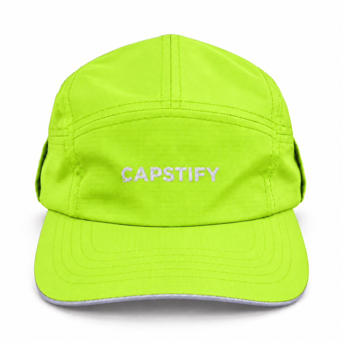 Capstify AeroRun (Squall) 7 Panel Cap - Volt Green