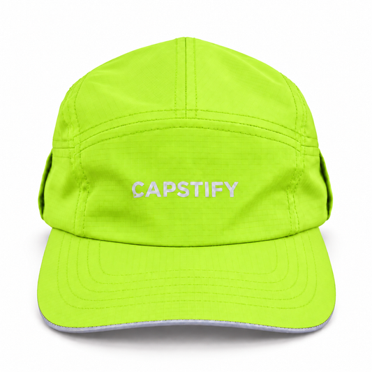 Capstify AeroRun (Squall) 7 Panel Cap - Volt Green