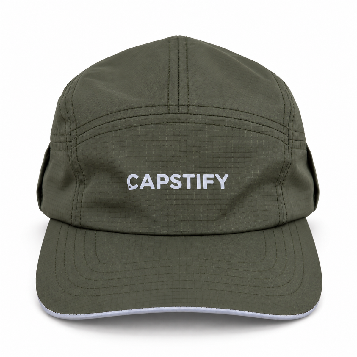 Capstify AeroRun (Squall) 7 Panel Cap - Moss Olive