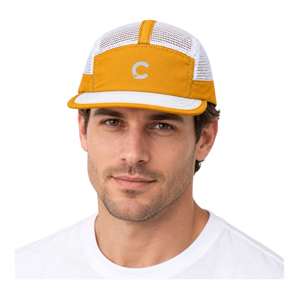 Capstify AeroRun (Gale) 5 Panel Cap - Marigold