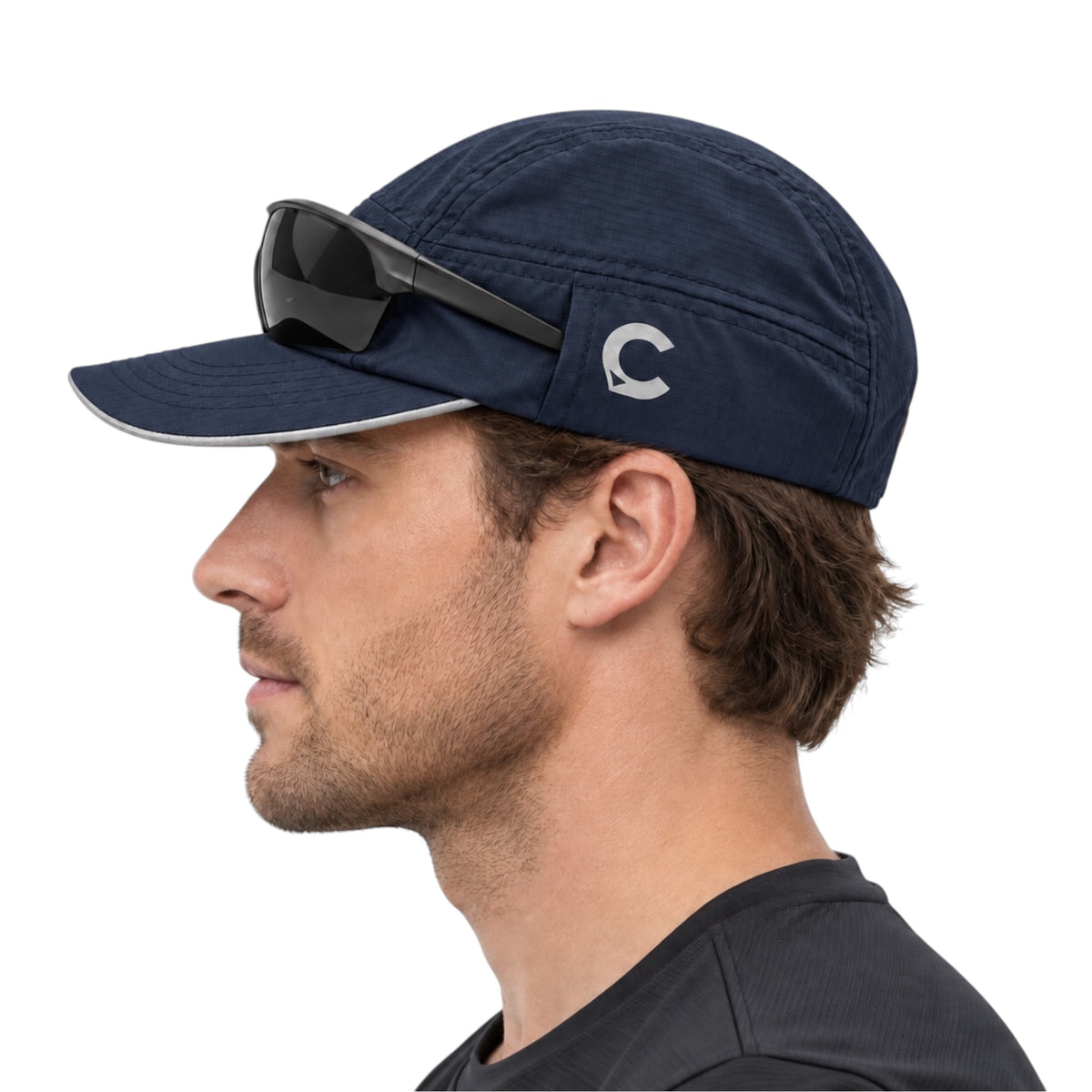 Capstify AeroRun (Squall) 7 Panel Cap - Midnight Navy