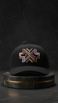 Midnight Black 3D Embroidered Snapback