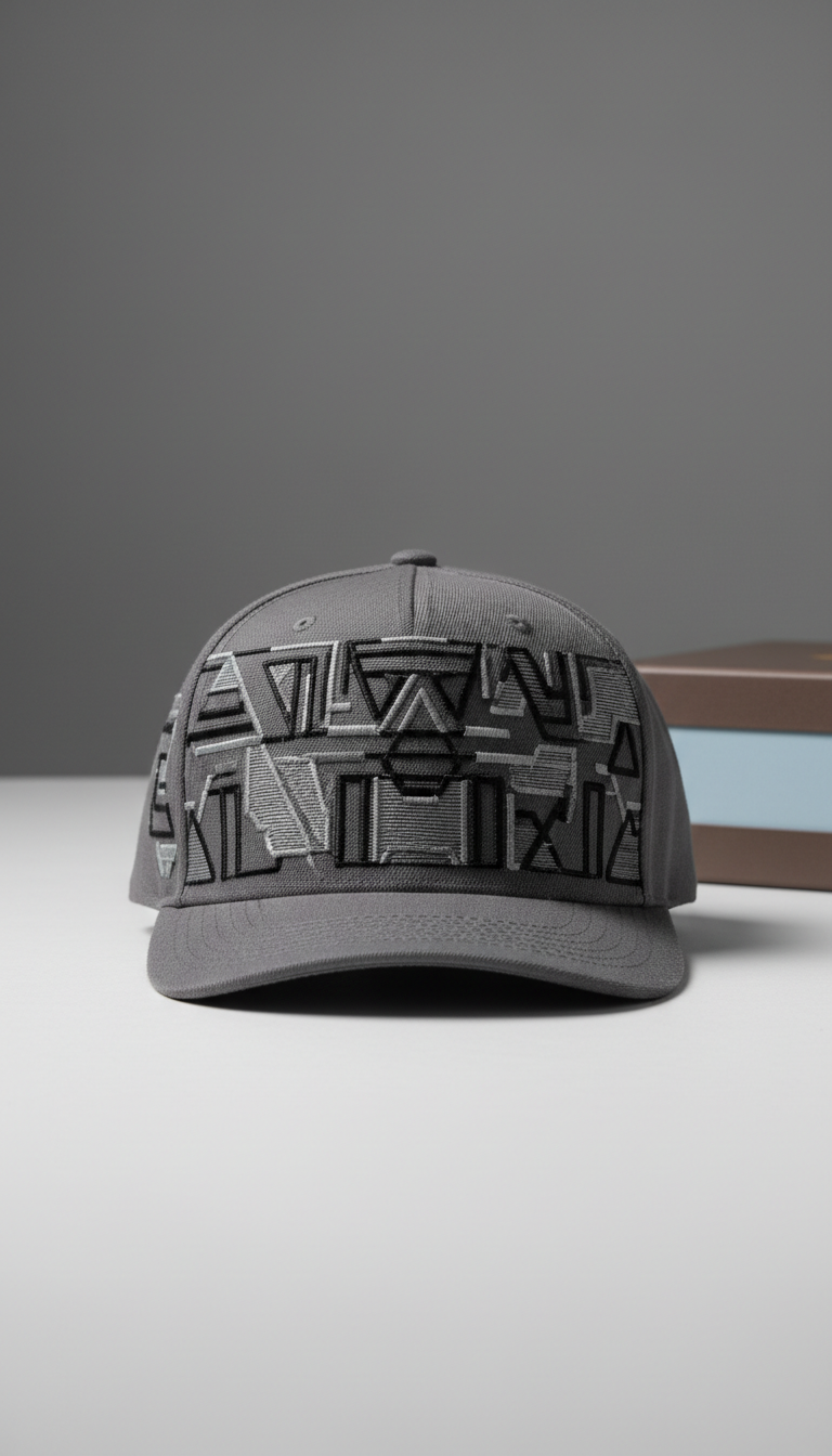 Charcoal 3D Embroidery Snapback